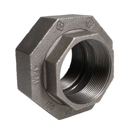 PIPE DECOR 3 in. black iron union pipe fitting