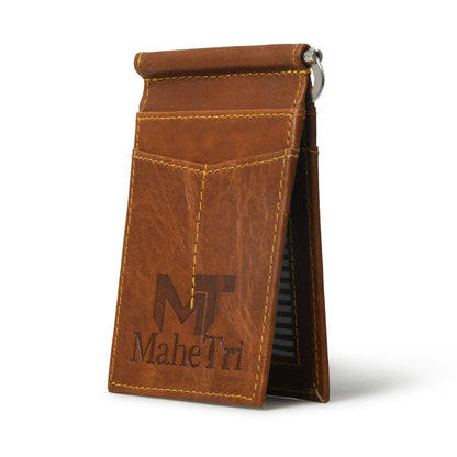 Finley Money Clipper- Tan Brown by Classy Leather Bags