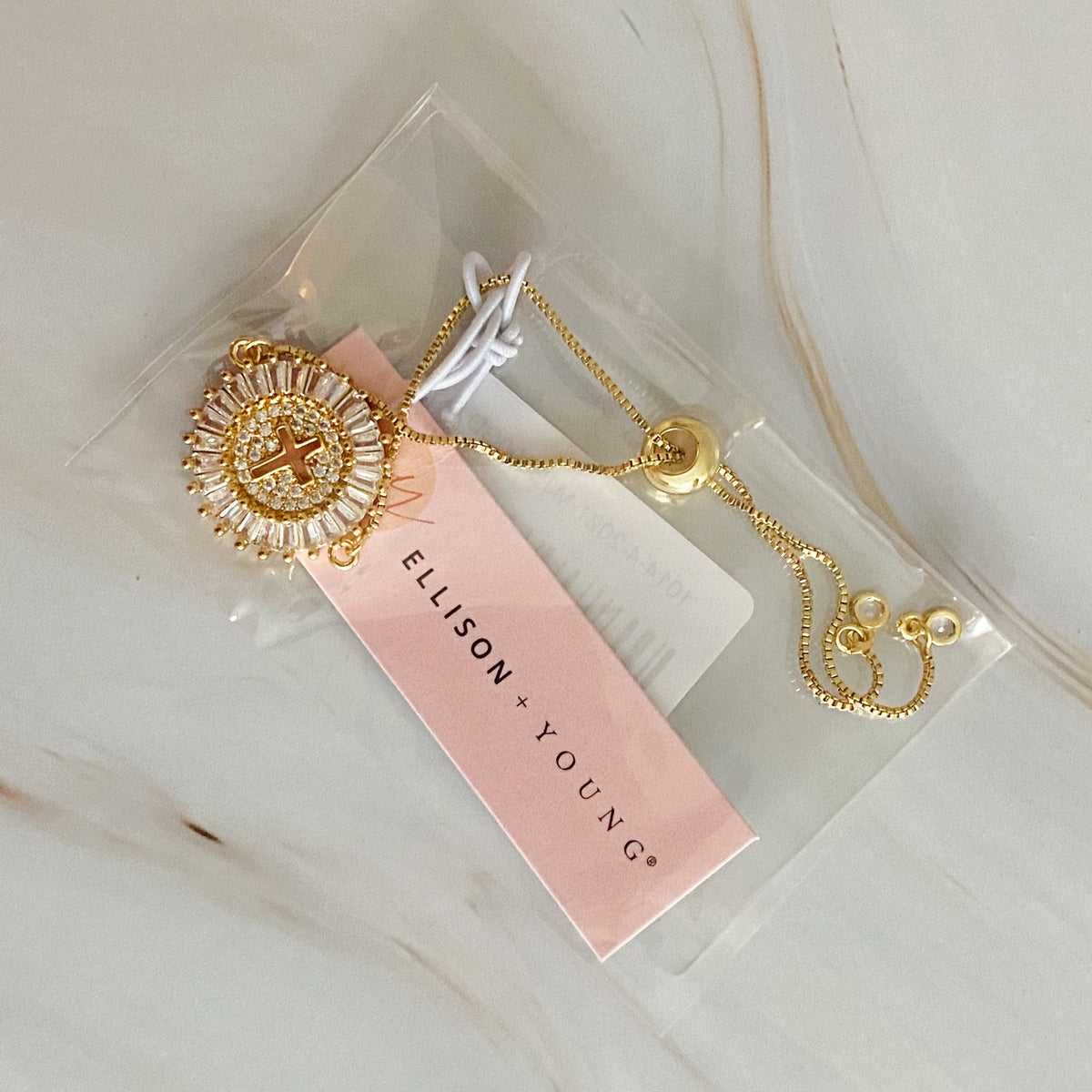 Mesmerized By The Cross Slide Bracelet by Fuchsia Hercules