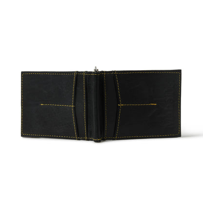 Finley Money Clipper- Black by Classy Leather Bags