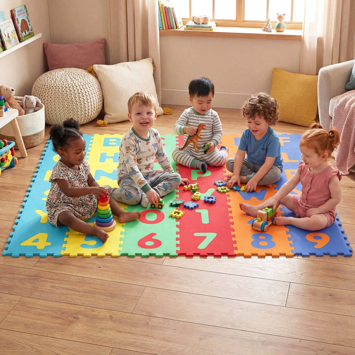 GBruno Store 36-piece alphabet and number foam play mat, view 2