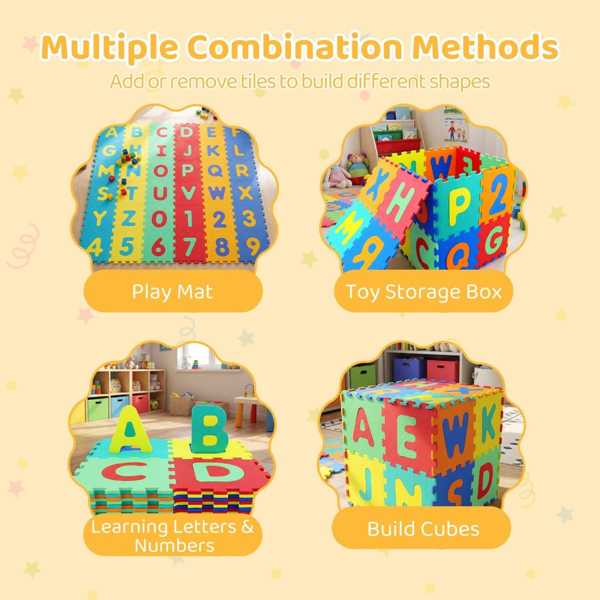 GBruno Store 36-piece alphabet and number foam play mat, view 6