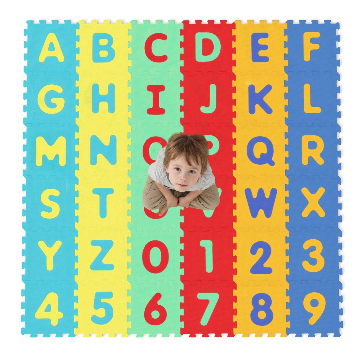 GBruno Store 36-piece alphabet and number foam play mat, view 4