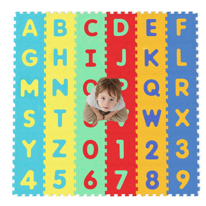 GBruno Store 36-piece alphabet and number foam play mat, view 4