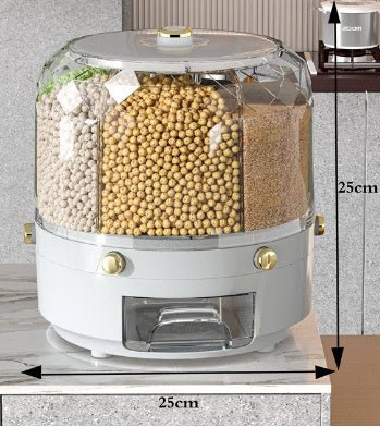 360° Rotating Grain Storage ContainerFood StorageTorqelo.com