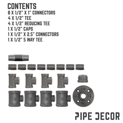 Wine Holder By PIPE DECOR by PIPE DECOR