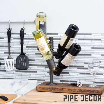 Wine Holder By PIPE DECOR by PIPE DECOR