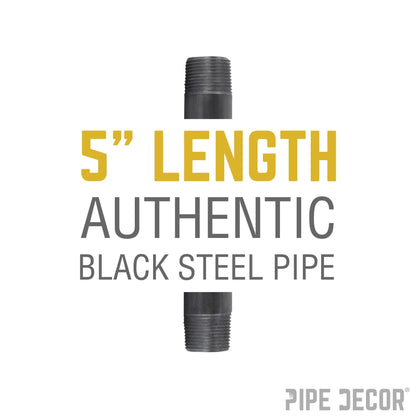 PIPE DECOR 1 in. x 5 in. black steel pipe, view 2