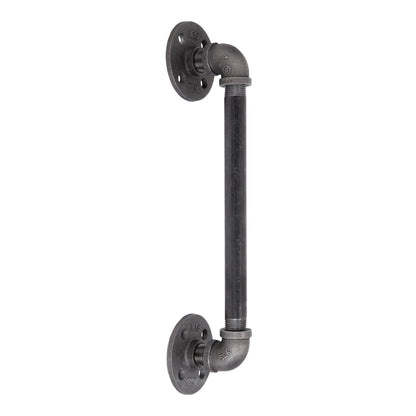 PIPE DECOR 1/2 in. x 10 in. industrial pipe barn door handle, 14.5 in. long