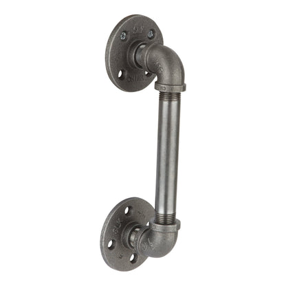 PIPE DECOR 1/2 in. x 8 in. industrial pipe barn door handle, 12.5 in. long