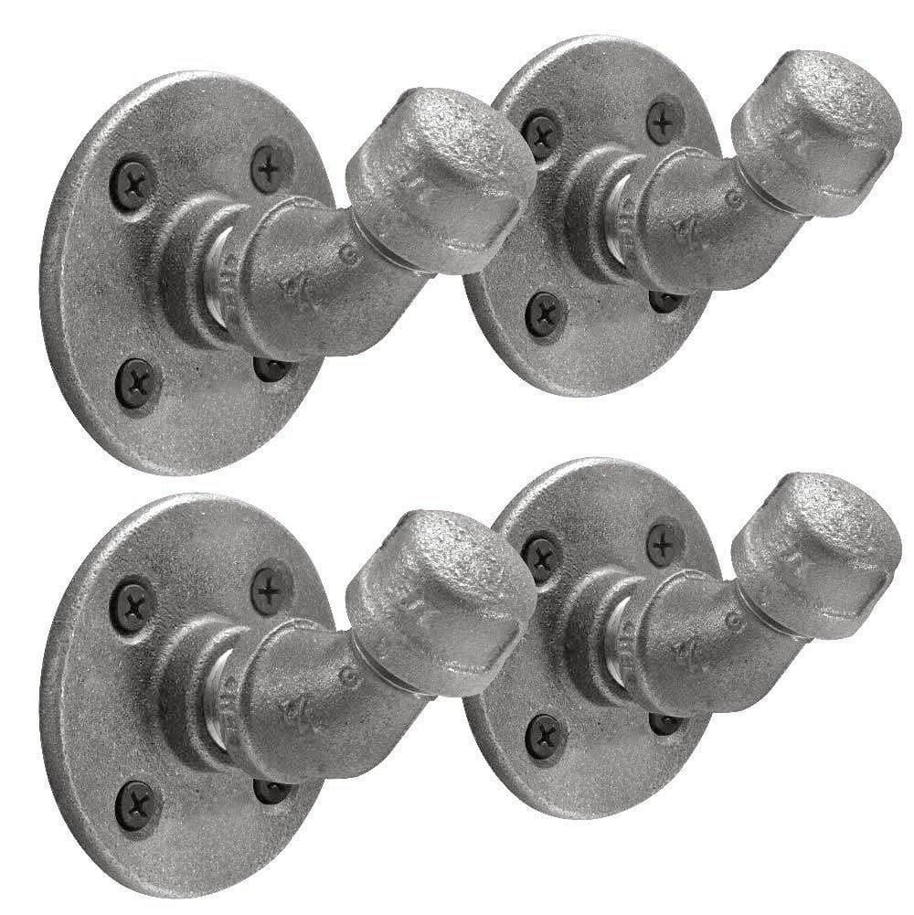 Wall Hook 4 Pack By PIPE DECOR by PIPE DECOR