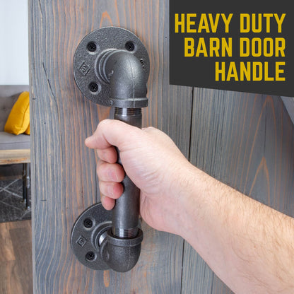 PIPE DECOR 3/4 in. classic pipe barn door handle, 11 in. long, view 2