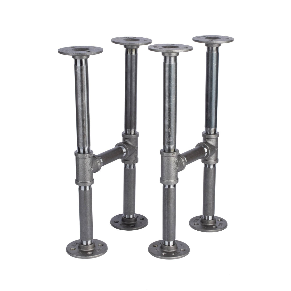 PIPE DECOR 3/4 in. round flange pipe bench leg kit