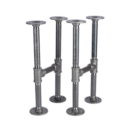 PIPE DECOR 3/4 in. round flange pipe bench leg kit