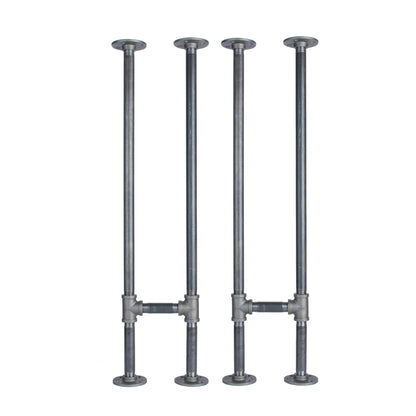 PIPE DECOR 3/4 in. H pipe console table leg kit, 2-pack
