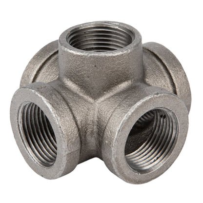 PIPE DECOR 3/4 in. black iron 5-way pipe fitting