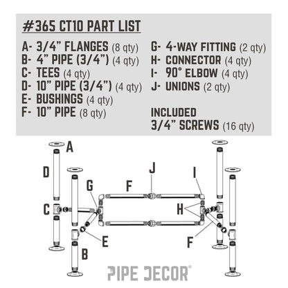 Loop Coffee Table By PIPE DECOR by PIPE DECOR
