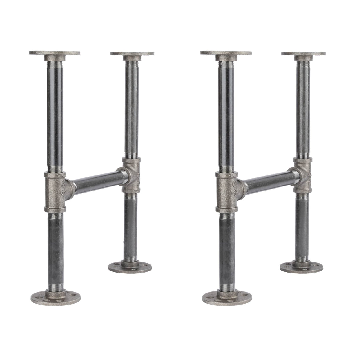 PIPE DECOR 3/4 in. round flange pipe leg kit for a coffee table or bench