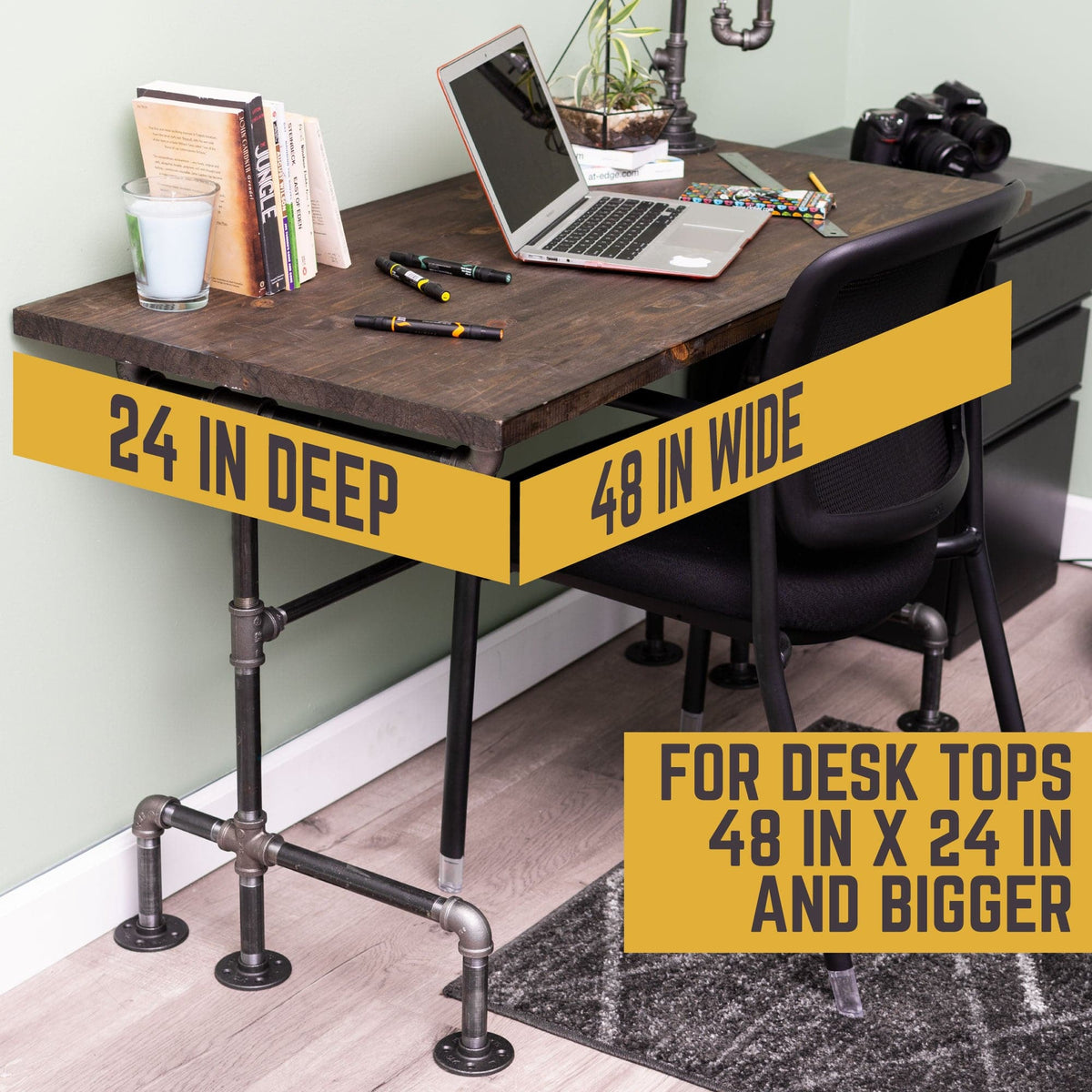 M Design Desk By PIPE DECOR by PIPE DECOR