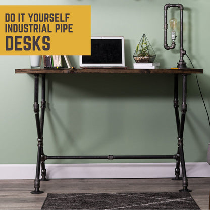 X Desk By PIPE DECOR by PIPE DECOR