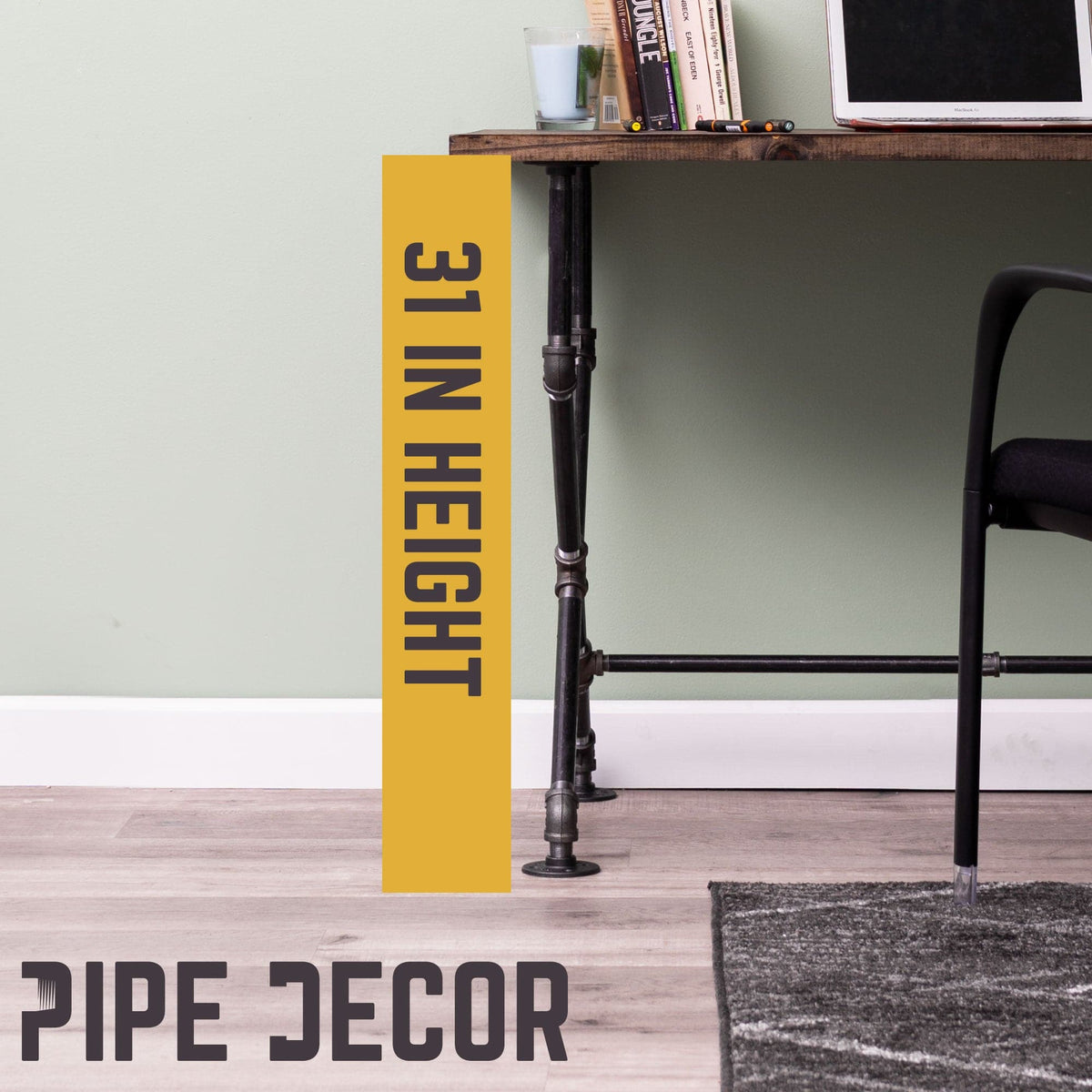 X Desk By PIPE DECOR by PIPE DECOR