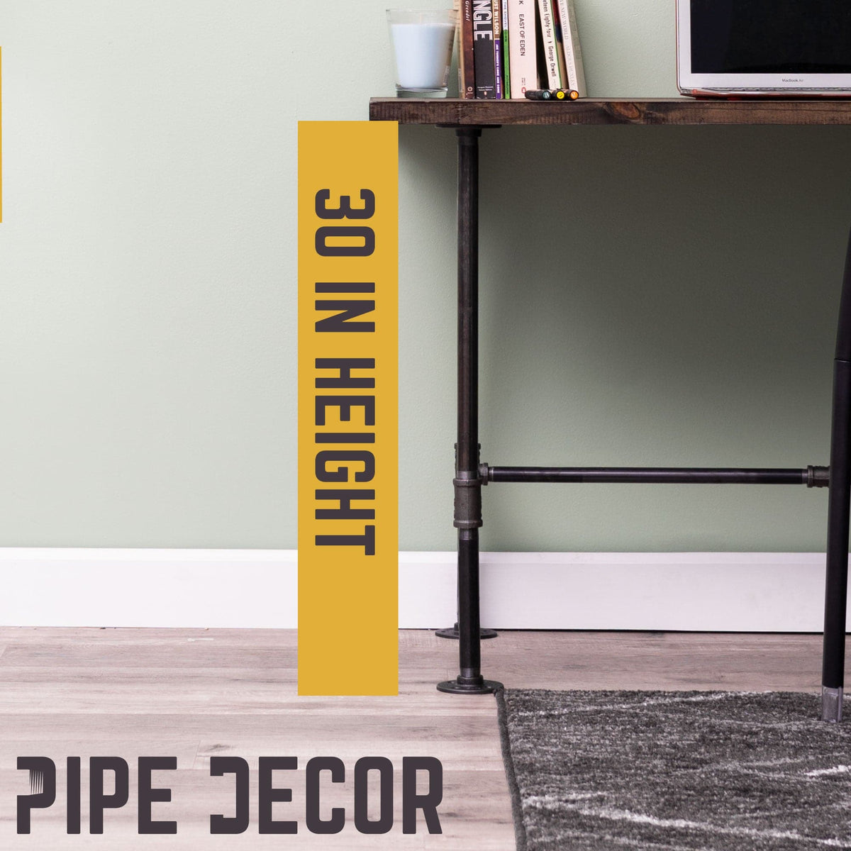 H Desk by PIPE DECOR by PIPE DECOR
