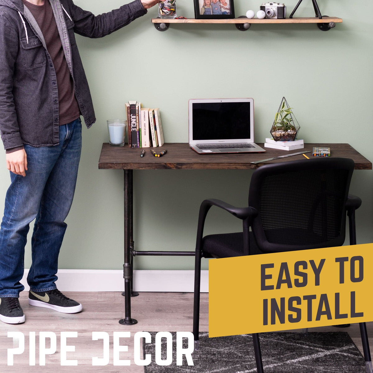 H Desk by PIPE DECOR by PIPE DECOR