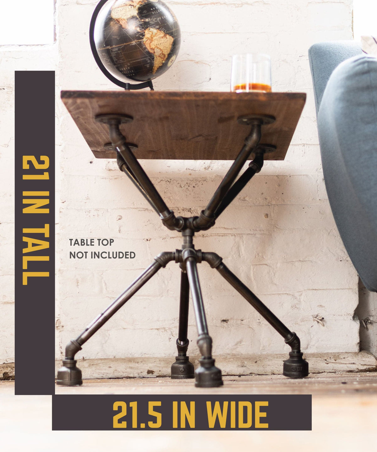 Spider End Table By PIPE DÉCOR by PIPE DECOR