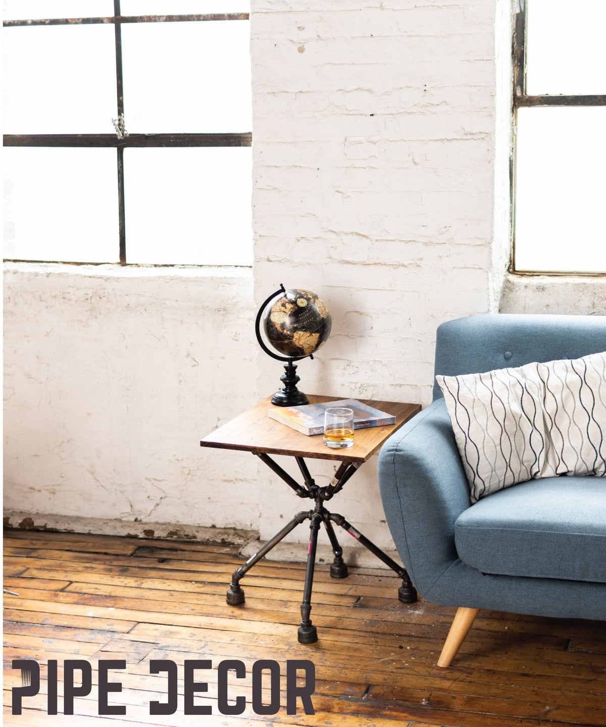 Spider End Table By PIPE DÉCOR by PIPE DECOR