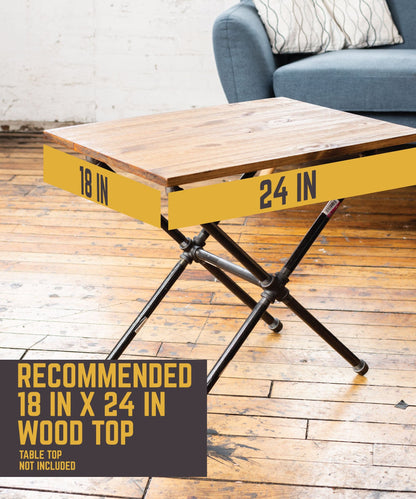 Criss Cross End Table By PIPE DECOR by PIPE DECOR