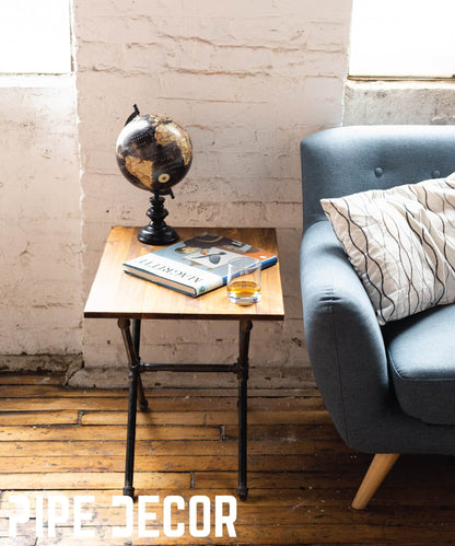 Criss Cross End Table By PIPE DECOR by PIPE DECOR