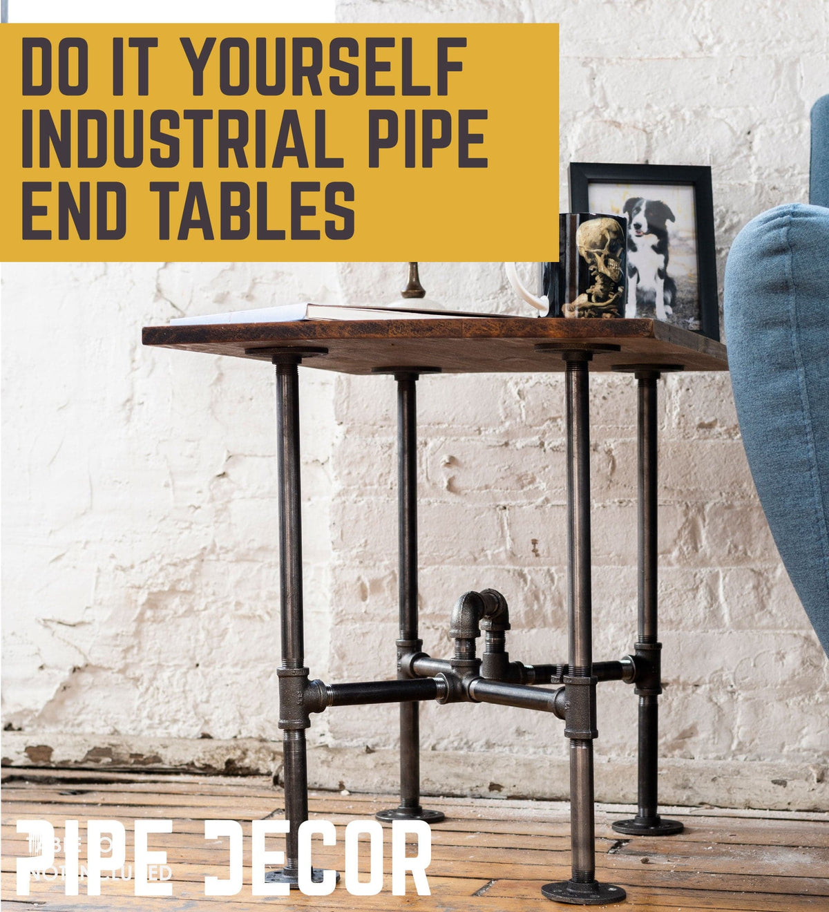 Underpass End Table By PIPE DECOR by PIPE DECOR