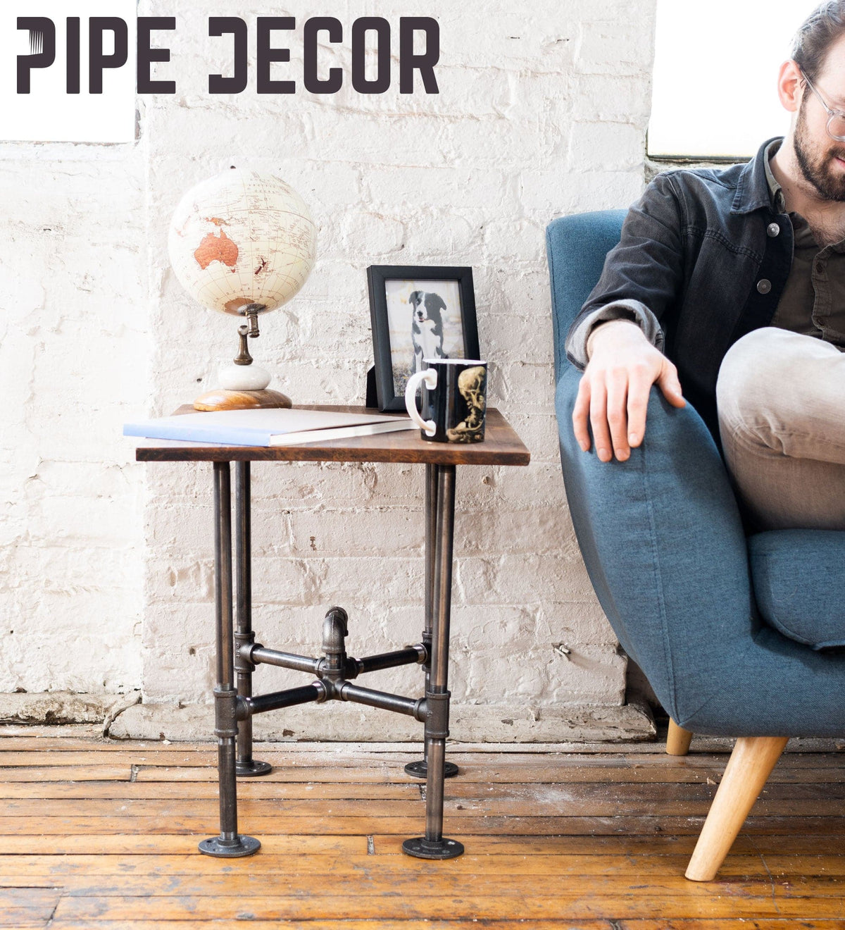 Underpass End Table By PIPE DECOR by PIPE DECOR