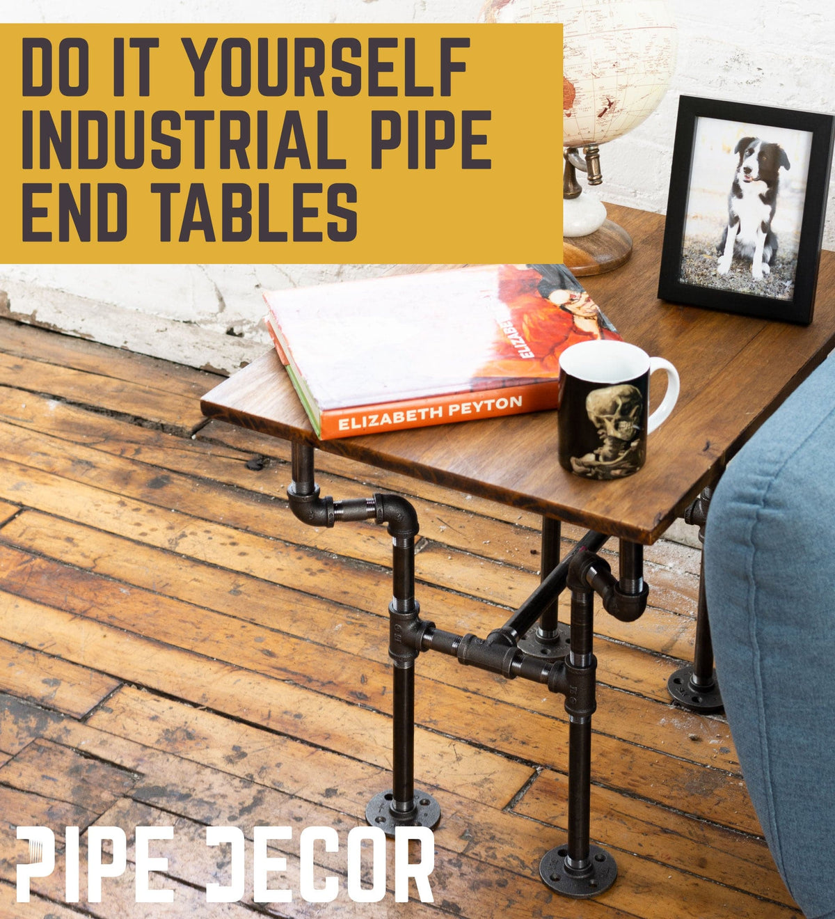 Streetlights End Table By PIPE DECOR by PIPE DECOR