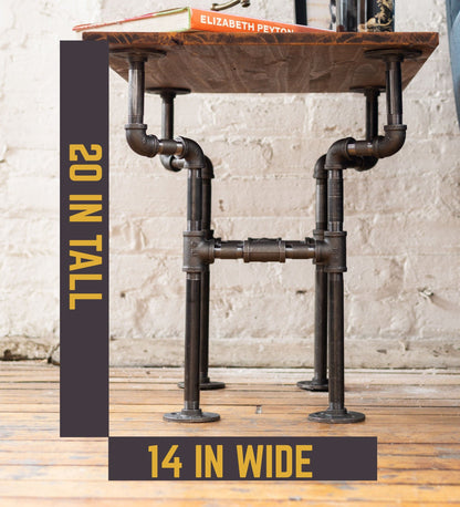 Streetlights End Table By PIPE DECOR by PIPE DECOR