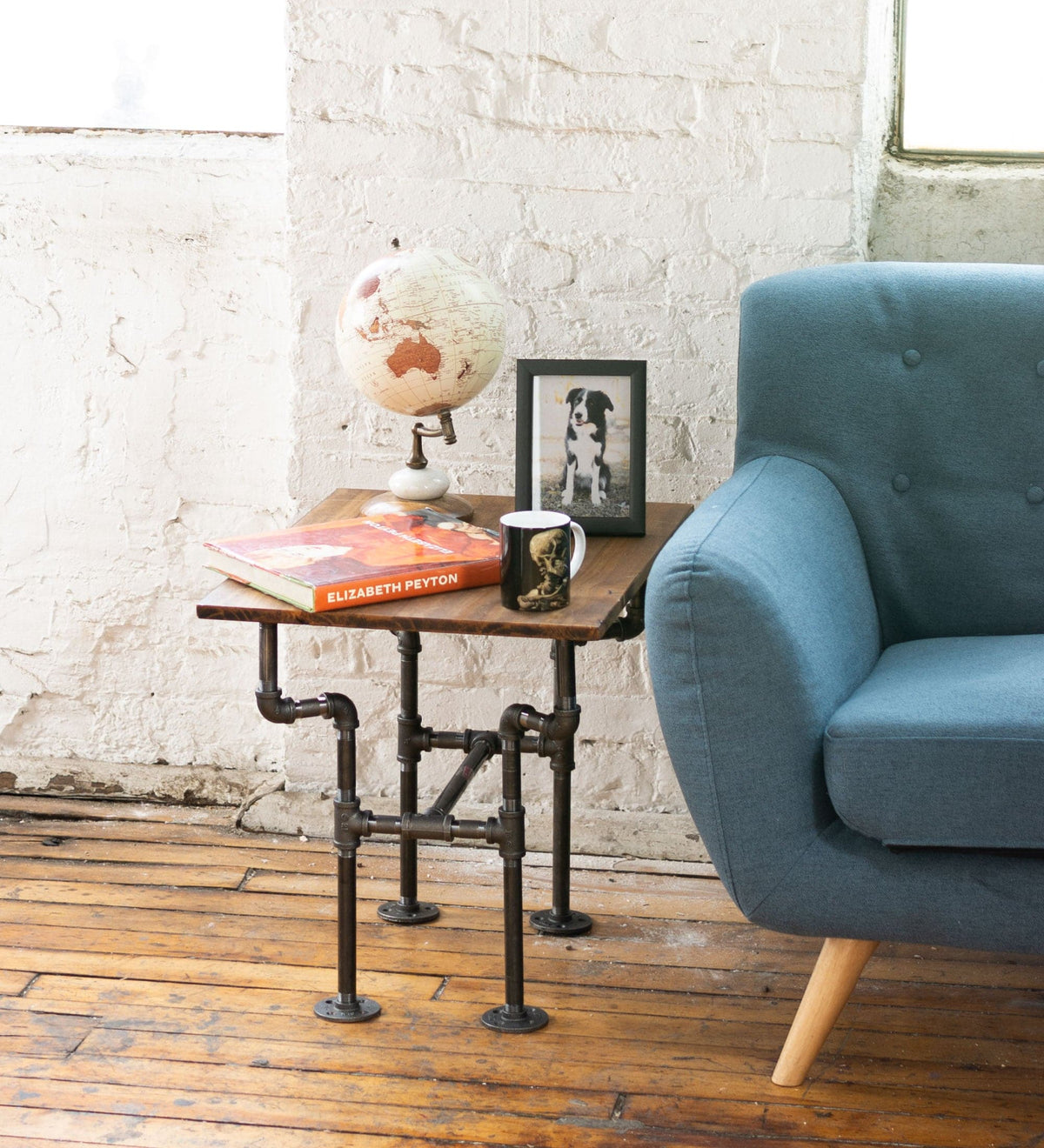 Streetlights End Table By PIPE DECOR by PIPE DECOR