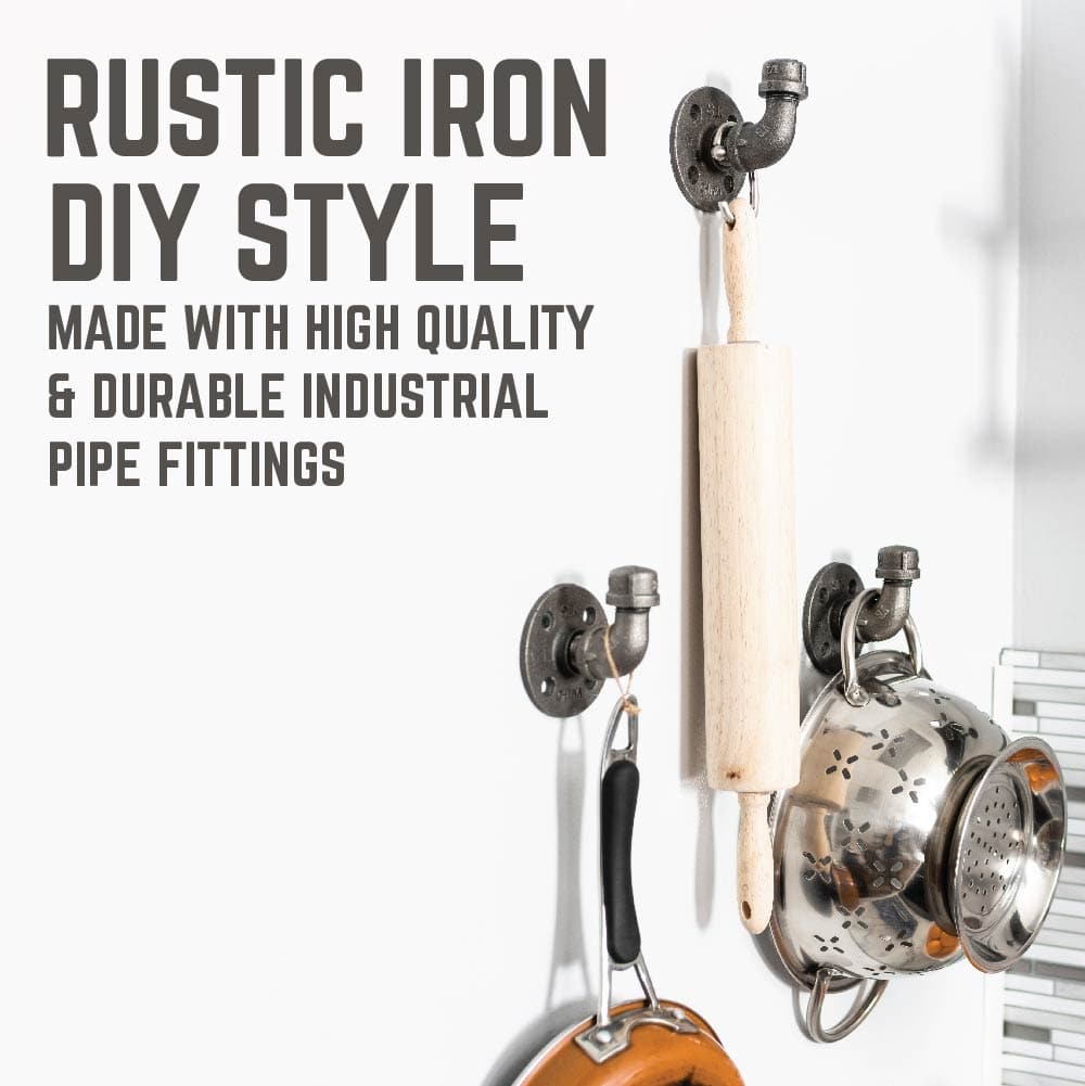 Wall Hook 3 Pack By PIPE DECOR by PIPE DECOR