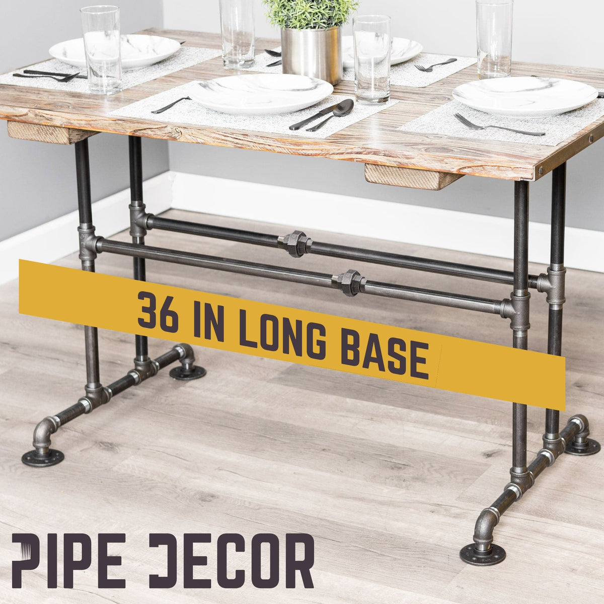 Bridge Kitchen Table By PIPE DECOR by PIPE DECOR