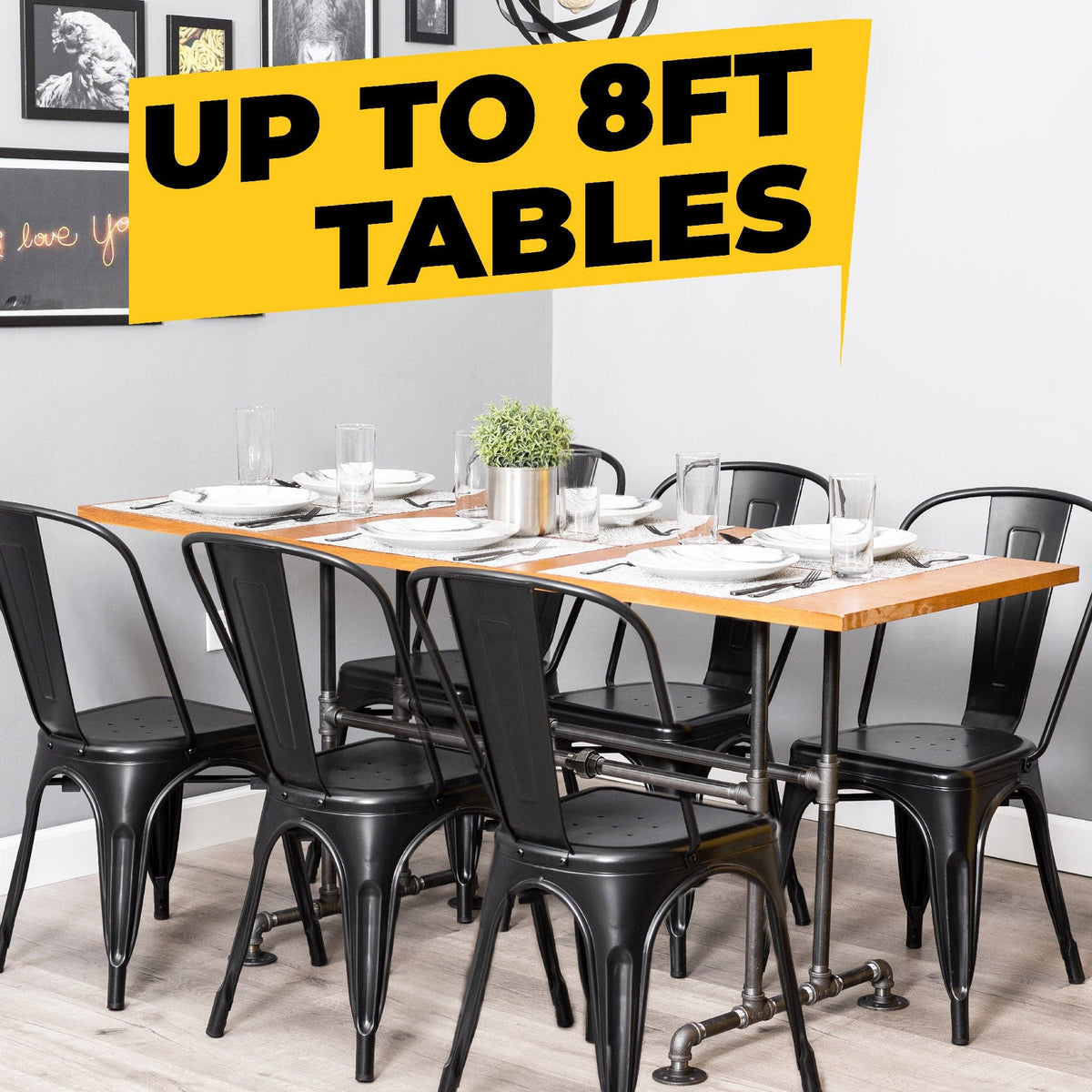 Bridge Kitchen Table By PIPE DECOR by PIPE DECOR