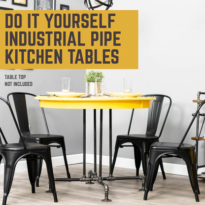 Blackjack Kitchen Table By PIPE DECOR by PIPE DECOR