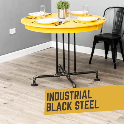 Blackjack Kitchen Table By PIPE DECOR by PIPE DECOR