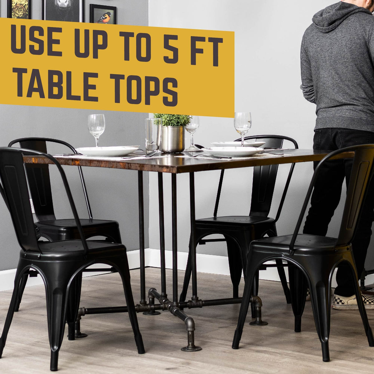 Blackjack Kitchen Table By PIPE DECOR by PIPE DECOR