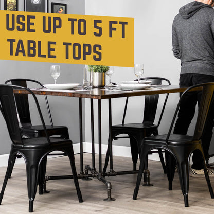 Blackjack Kitchen Table By PIPE DECOR by PIPE DECOR