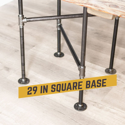Solitaire Kitchen Table By PIPE DECOR by PIPE DECOR