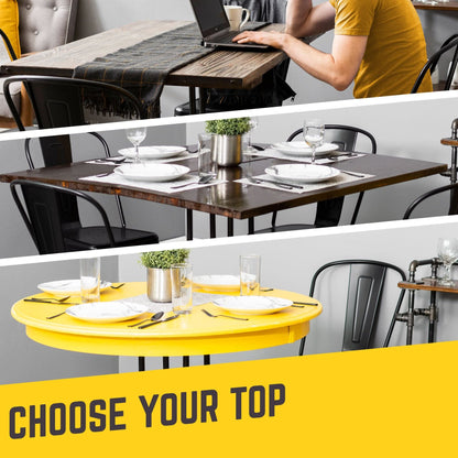 Solitaire Kitchen Table By PIPE DECOR by PIPE DECOR