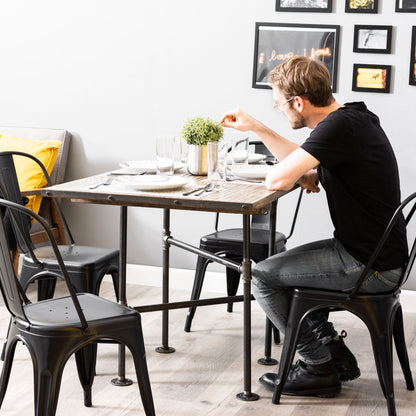 Solitaire Kitchen Table By PIPE DECOR by PIPE DECOR