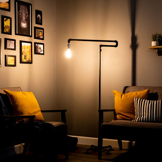 Hanger Floor Lamp By PIPE DECOR by PIPE DECOR