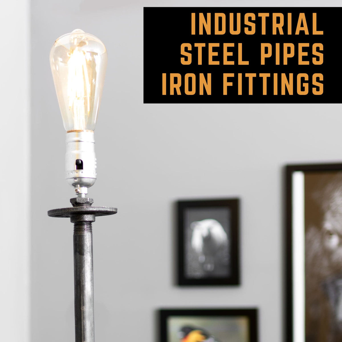 Torch Floor Lamp By PIPE DÉCOR by PIPE DECOR