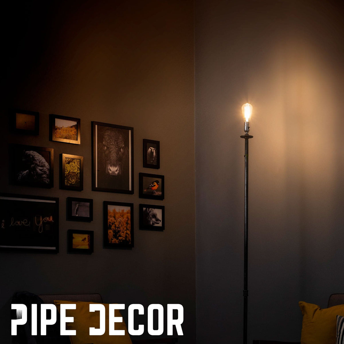 Torch Floor Lamp By PIPE DÉCOR by PIPE DECOR