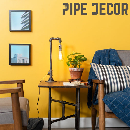 Reader Table Lamp By PIPE DECOR by PIPE DECOR